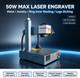 Us Stock 50w Max Desktop Fiber Laser Marking Machine Logo Mark On Jewelry Rings