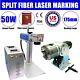 Us Stock 50w Split Fiber Laser Marking Machine Jpt Laser And D100 Rotation Axis