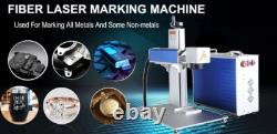 US Stock 50W Split Fiber Laser Marking Machine Laser Engraving Rotation Axis JPT