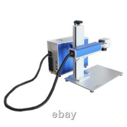 US Stock 50W Split Fiber Laser Marking Machine Laser Engraving Rotation Axis JPT
