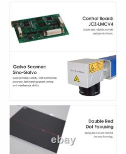 US Stock 60W JPT MOPA M7 Laser Engraver Machine Fiber Laser Marker D80 Rotary