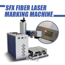 US Stock JPT Laser 50W Fiber Laser Marking Engraving Firearms Gun D80 Rotary