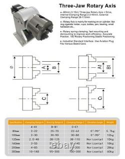 US Stock SFX Fiber Laser Marking Machine 50W JPT 175X175mm Lens 80mm Rotary Axis