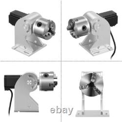 Upgraded Monport GQ 50W 8x 8 Fiber Laser Engraver Marker &Rotary Axis Lightburn