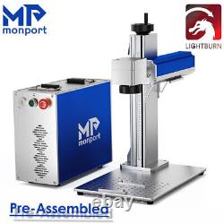 Upgraded Monport Raycus 30W 6x 6 Split Fiber Laser Marking Machine Engraver US