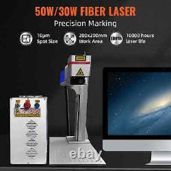 VEVOR 100W Fiber Laser Marking Machine Laser Engraver 150X150mm Metal Engraving