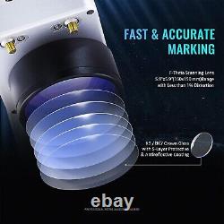 VEVOR 30W Fiber Laser Marking Machine Metal Engraver 6X6 LightBurn withRotary Axis