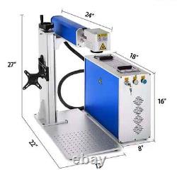 VEVOR 30W Fiber Laser Marking Machine Metal Engraver Lightburn 6X6 110V USB