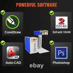 VEVOR 30W Fiber Laser Marking Machine Metal Engraver Lightburn 6X6 110V USB