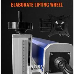 VEVOR 30W Fiber Laser Marking Machines Metal Engraver 6X6 LightBurn Rotary Axis