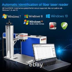 VEVOR 30W Fiber Laser Marking Metal Engraver Machine LightBurn with Rotary Axiss