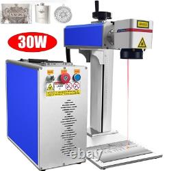 VEVOR 30W Portable Fiber Laser Marking Machines Metal Jewelry Engraver 6X6