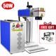 Vevor 50w 8x8 Fiber Laser Marking Machine Metal Engraver Marker With Rotary Axis