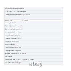 VEVOR 50W Portable Fiber Laser Marking Machine Metal Marker Engraving 7.9x7.9 in