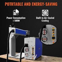 VEVOR Fiber Laser Marking Engraving Machine 50W with Rotary Axis 8×8in