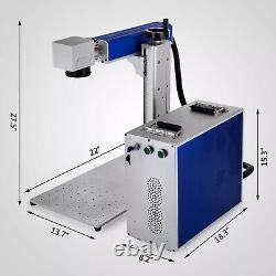 VEVOR Fiber Laser Marking Engraving Machine 50W with Rotary Axis 8×8in