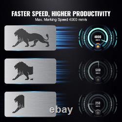 VEVOR Fiber Laser Marking Machine 30W LightBurn Compatible Fiber Laser Engraver