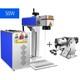 Vevor Max Fiber Laser Marking 8&times;8in Engraving Machine Tool 50w With Rotary Axis