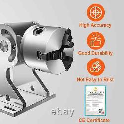 VEVOR Rotary Axis For Fiber Laser Marking Machine 3 Claws Rotary Axis 80mm Max