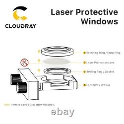 WSX Original Fiber Laser Protective Windows Quartz Fused Silica D18-D37 10PCS